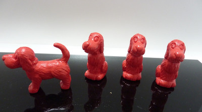 4 VTG 1989 Clifford the Big Red Dog Pencil Eraser Rubber Topper Collectibles
