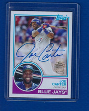 Joe Carter 2024 Topps Archives MLB 1983 Fan Favorite Signature AUTO Blue Jays