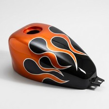 For HONDA REBEL CMX 300 500 2017-2026 Fuel Tank Cover ABS Orange flame pattern