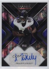 2022 Wild Card Mania American Football Triangle 5/5 Isaiah Likely Auto m1k