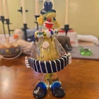 Vintage Alfredo Barbini Style JICo Murano Venetian Art Glass Clown 7.5"