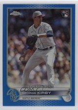 2022 Topps Chrome Update Rookie Debut Blue Refractor /199 George Kirby 06bg