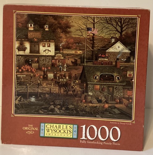Lot of 8 Charles Wysocki Americana 1000 Piece Puzzles New/Sealed 1978-1998 - Picture 4 of 12