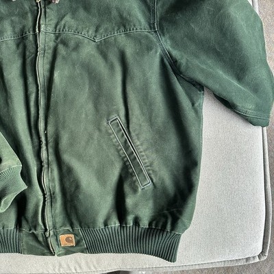 Vintage Carhartt J14 SPC Santa Fe Spruce Green Jacket size 2XL | eBay