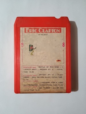 Z4 - Eric Clapton - At His Best - Polydor 8F 2B 3503 8-Track Tape 1972 Tested 