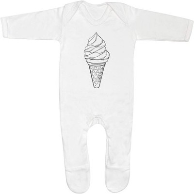 Baby Strampler Jumpsuits / Schlafanzüge ''Soft Serve Ice Cream'' (SS052763)