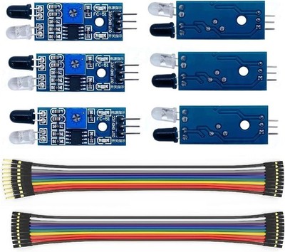 Set of 6 IR Infrared Sensors for Line Tracking and Obstacle Detection