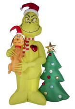 16ft Colossal Grinch And Max Scene Airblown inflatable