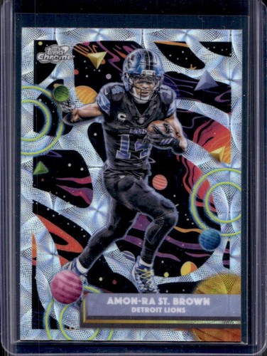 2025 Topps Cosmic Chrome Amon-Ra St. Brown Nucleus Refractor #33 Lions