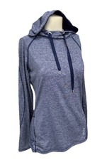 Lorna Jane Active Womens Hoodie Pullover Blue Marl Athletic Sweatshirt Size M