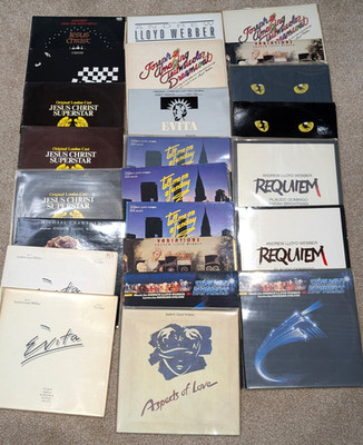 Andrew Lloyd Webber Vinyl Bundle Job Lot 18 LP Records Requiem Phantom Cast