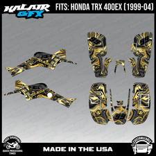Graphics Kit for ATV Honda TRX 400EX (1999-2004) Snagged Series - GOLD
