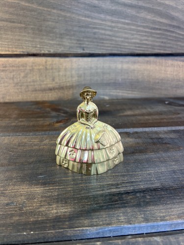 Vintage Brass Dinner Bell 'Victorian Lady' - Picture 6 of 10