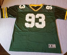 VTG 90s Starter Green Bay Packers Gilbert Brown #93 Jersey Mens 54 2XL NFL 