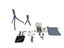 Smartphone Video Creator Kit Tripods Wireless Lavalier Mic LED Light Vlogging