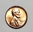 1957 D LINCOLN WHEAT PENNY UNC #P3368