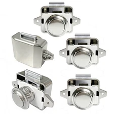 5 PCS RV Push Button Cabinet Door Lock  Marine Drawer Latches, Boat Cupboard ...