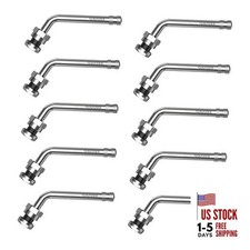 TR555D 10pcs 60 Degree Bend Truck Tire Valve Stems, Compatible TR555D-10pcs