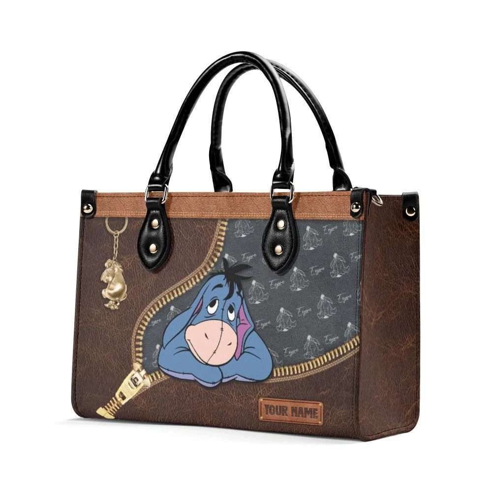 Eeyore Cartoon Women Leather Handbag