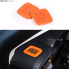 2PCS Orange Interior Dashboard Air Vent Trim Frame Fits Ford Maverick 2022-up