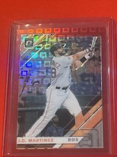 J.D. Martinez 2019 Donruss Optic Baseball RED PANDORA # /99 Boston Red Sox