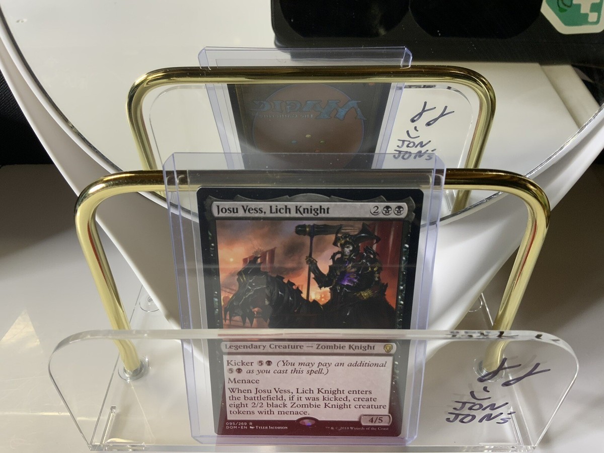 Josu Vess, Lich Knight 1x FOIL DOM MTG Dominaria Rare MINT black Josu Vess, Lich Knight 1x FOIL DOM MTG Dominaria Rare MINT black