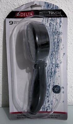 Delta 59424-BL-PK ActivTouch 9-Setting Hand Shower Matte Black