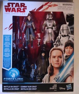 STAR WARS THE LAST JEDI BATTLE ON CRAIT FORCE LINK 3 3/4-INCH 4-PACK FIGURES