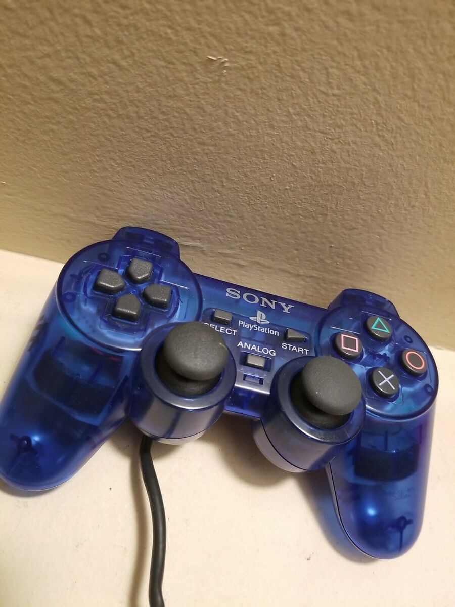 OEM Translucent Blue Sony Playstation 2 PS2 DualShock 2 SCPH-10010 Controller OEM Translucent Blue Sony Playstation 2 PS2 DualShock 2 SCPH-10010 Controller