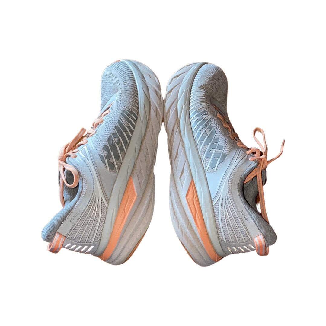 Hoka One One Bondi 7 Light Gray Orange Size 10.5 | eBay Hoka One One Bondi 7 Light Gray Orange Size 10.5 | eBay