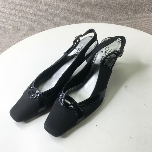 Stride Heels Womens 6 Black Slingback 