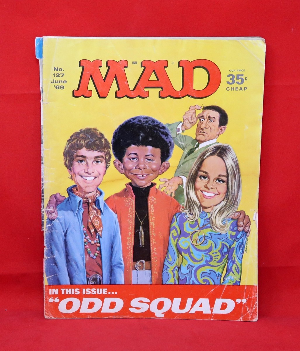 June 1969 #127 MAD Magazine, Odd Squad Alfred Neuman | eBay