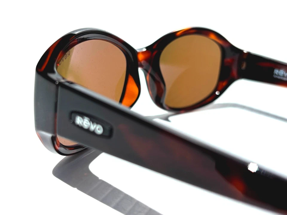 NUEVO Gafas de sol Revo GRACE PETITE tortuga brillante polarizadas Evergreen 1249 02 GN Foto 4 de 4