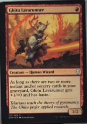 Ghitu Lavarunner #127 Dominaria Common Magic: The Gathering
