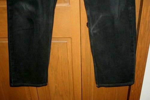 VTG TOMMY HILFIGER Black Denim Jeans 38/34 ACTUAL 40x33 American Flag - Picture 3 of 8