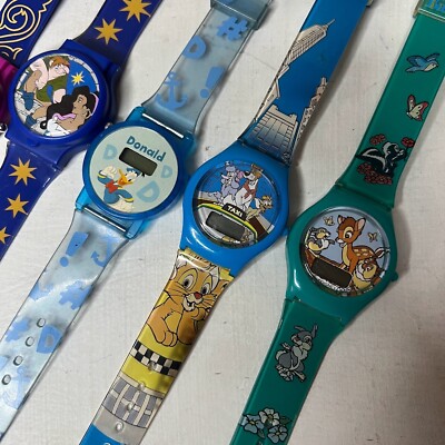 VTG Disney Watch Lot 1990s Plastic Kids Wrist Watches  display picture 1