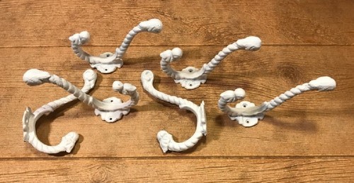 Antique White Rope Coat Hat Wall Hook 7" tall (Set of Two) 01209 - Picture 19 of 24
