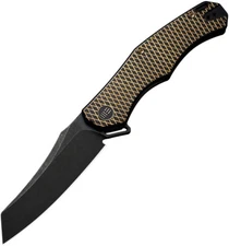 Viking Tactics RekkeR Framelock Gold Titanium Folding CPM-20CV Pocket Knife ACG3