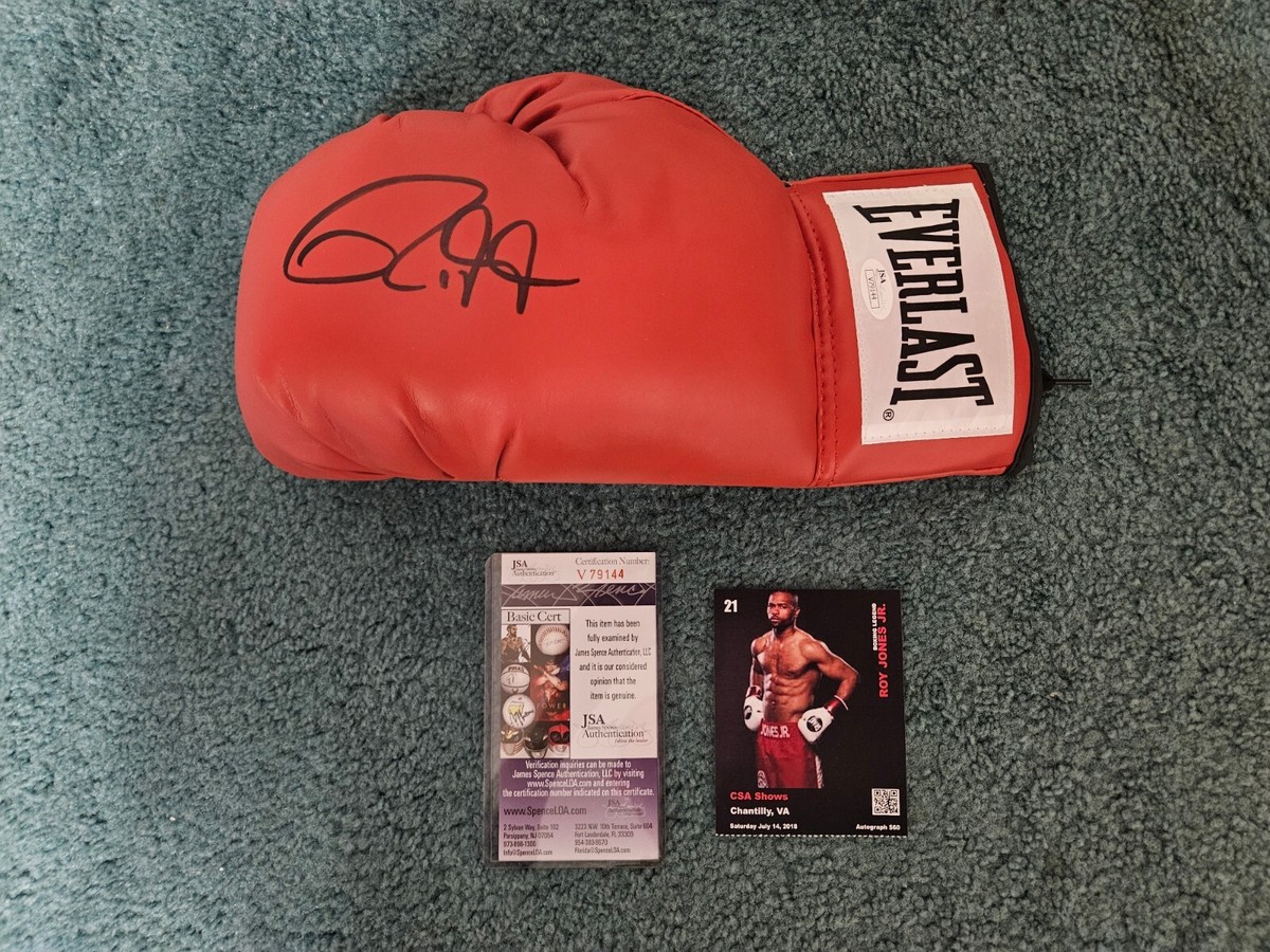 本物 roy jones ロイ ジョーンズ 直筆サイン グローブ Roy Jones Jr. Signed Everlast Boxing Glove - JSA COA with
