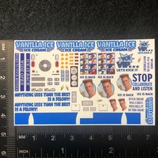 Clear 1:64 Waterslide Decal for Vanilla Ice Cream Truck Quick Bite