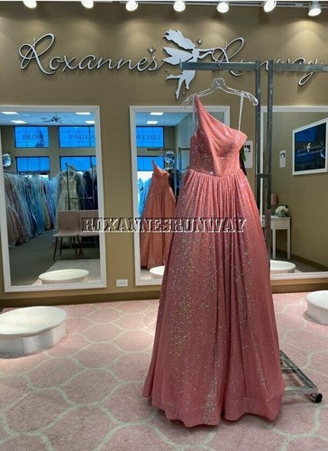 Sherri Hill 54847 Light Blue One Shouldered Prom Gown Dress sz 2 - Picture 10 of 10