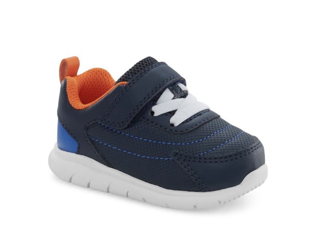 Baby Boy Shoes Size Carter's Navy Blue and Orange