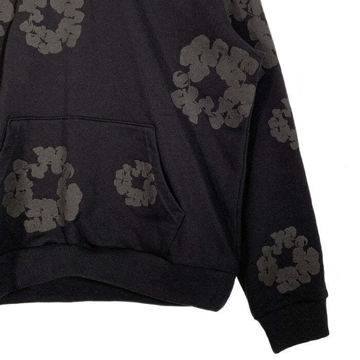 DENIM TEARS COTTON WREATH HOODIE PULLOVER SWEAT BLACK FLOWER DENIM TEARS COTTON WREATH HOODIE PULLOVER SWEAT BLACK FLOWER