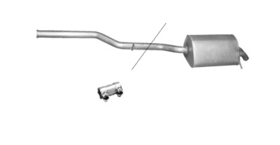 Asmet Endschalldämpfer Für Mercedes C-Klasse C200/C220 CDI W203 (2000-2003) – 100% Passgenau