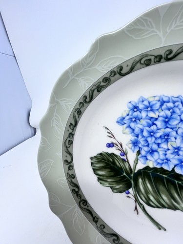 Princess House Vintage Garden Blue Hydrangea Dessert/Salad Plate 8.75” EUC - Picture 2 of 8