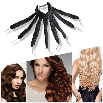 Hair Curler Rollers Lazy Curling Rod Headband Silk Ribbon Soft Foam Styling  Tool