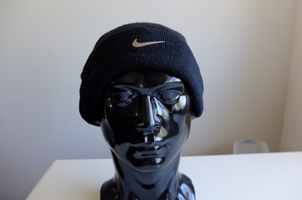 black nike wooly hat
