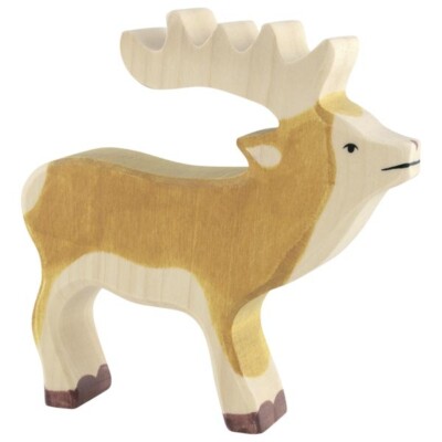 Holztiger  Holztier  Hirsch  14 cm   Art.nr.80088