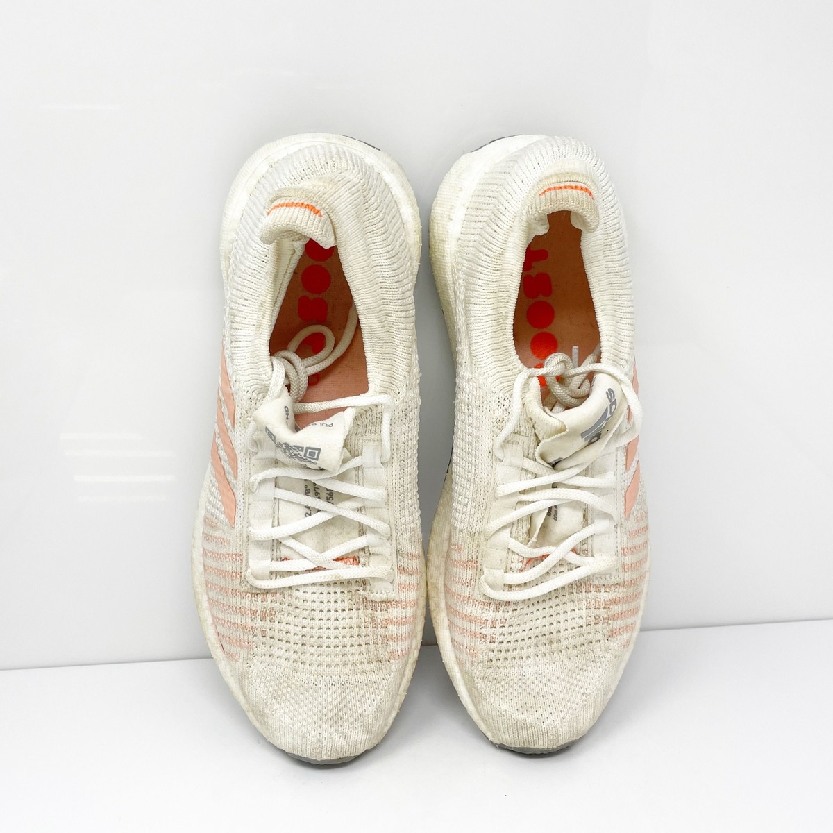 Adidas Womens PulseBoost HD FU7341 White Running Shoes Sneakers  