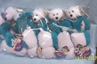Coin Bears Lot 10 Ltd Treasures Plush 9" Collectible Bears #1 Delaware - (A1)